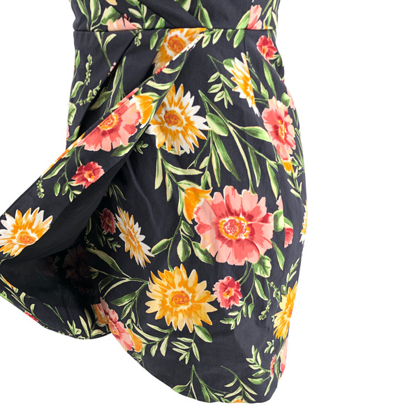 Olivaceous NEW Womens Size Medium Strapless Floral Print Sweetheart Mini Dress - Picture 7 of 10